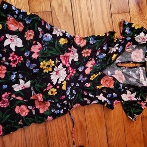 Floral Wrap Romper